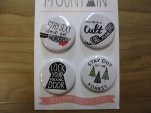 My Favorite Murder Button 4-Pack