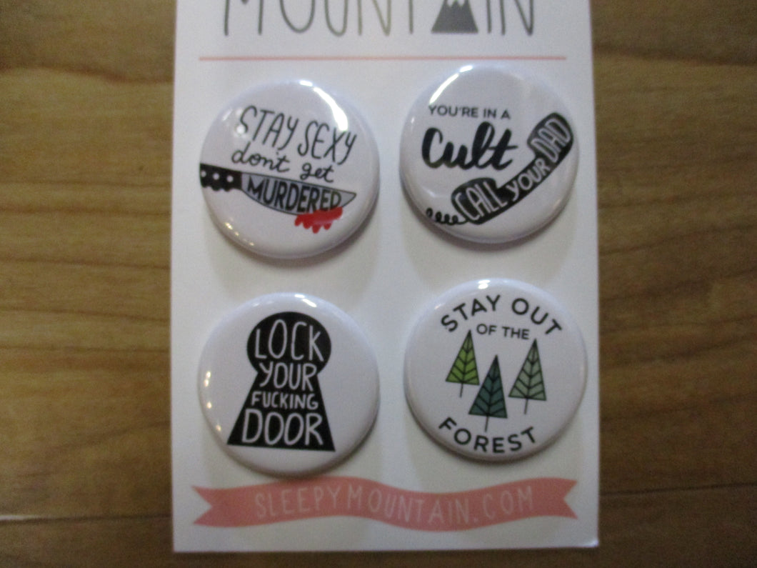 My Favorite Murder Button 4-Pack
