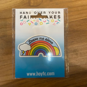 Fairy Cakes: Leave Me Alone Rainbow Sticker