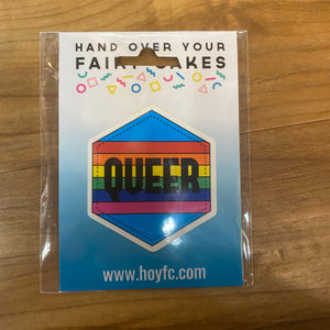 Fairy Cakes: Queer Hexagon Sticker