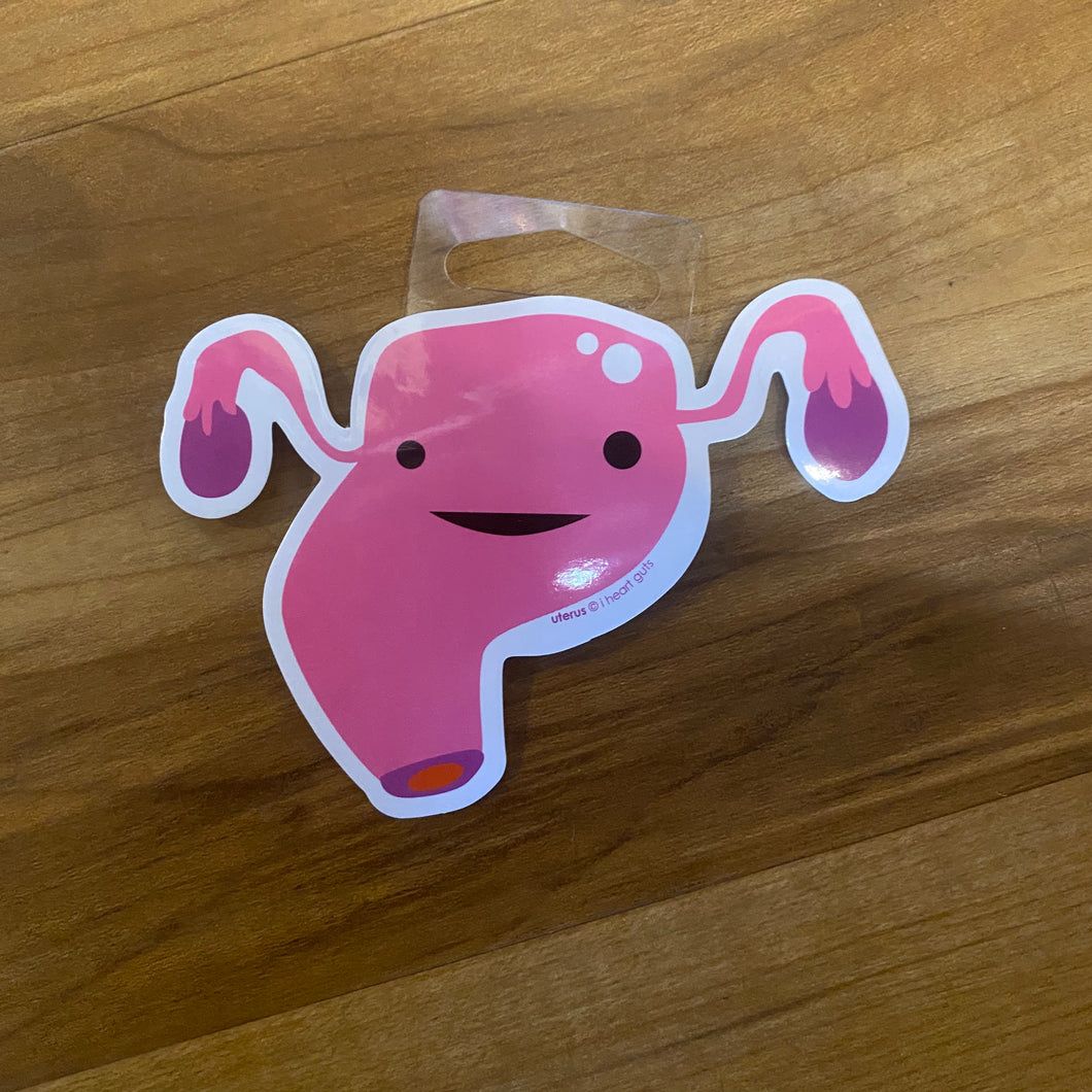 I Heart Guts: Uterus Sticker