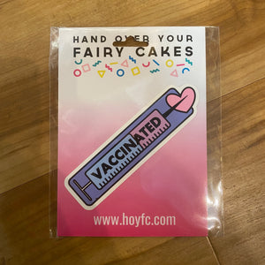 Fairy Cakes: Vaccinated Large Sticker