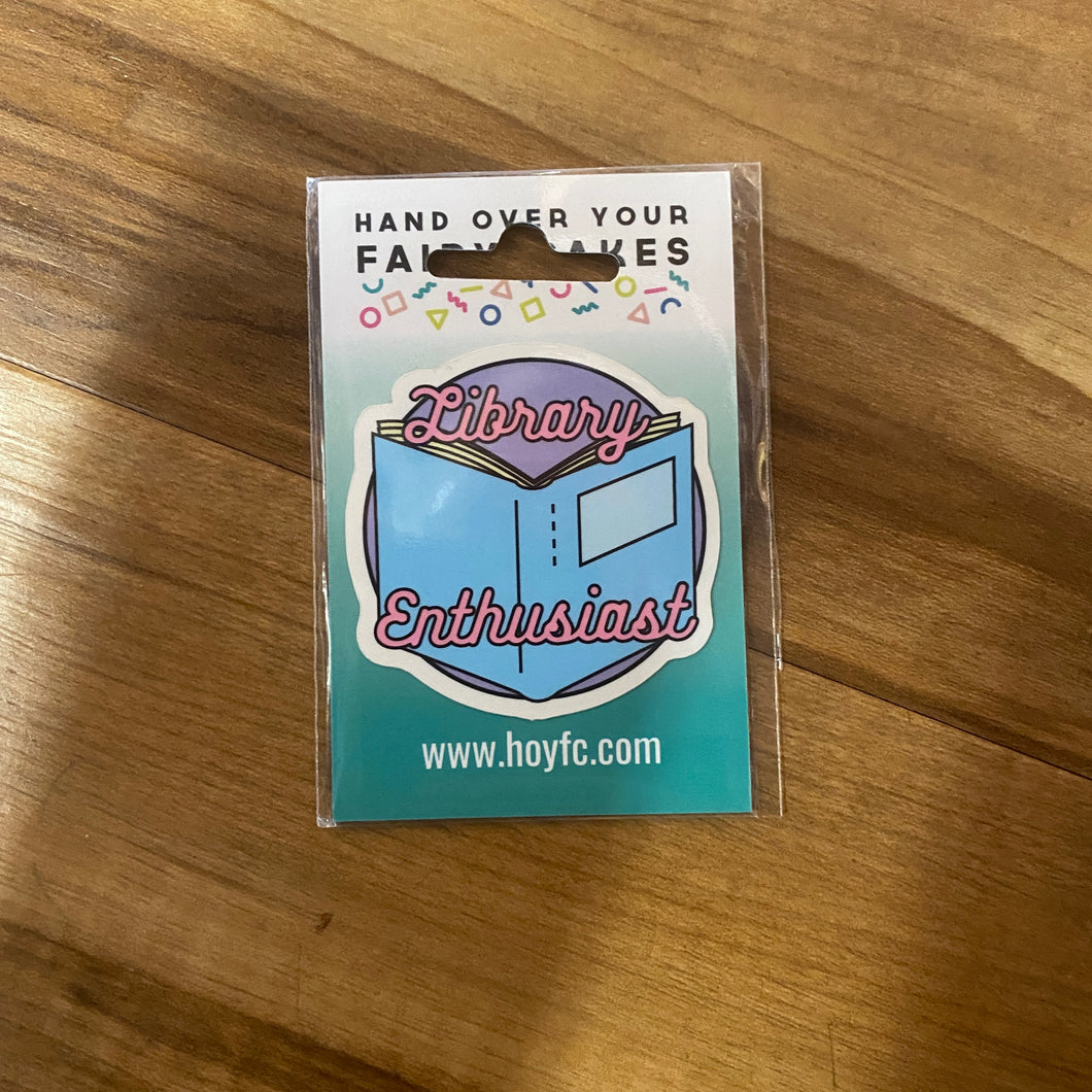 Fairy Cakes: Library Enthusiast Sticker