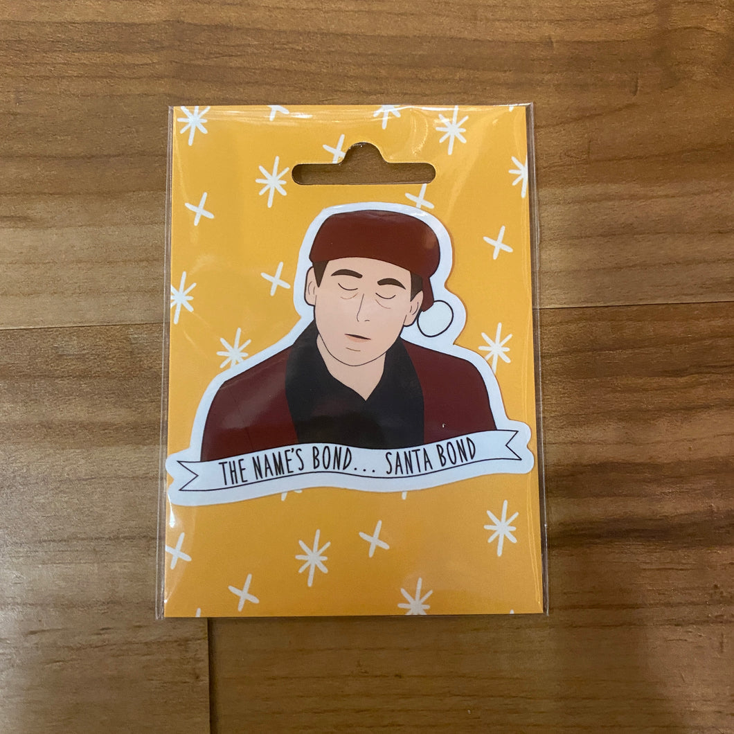 The Office The Name's Bond...Santa Bond Sticker