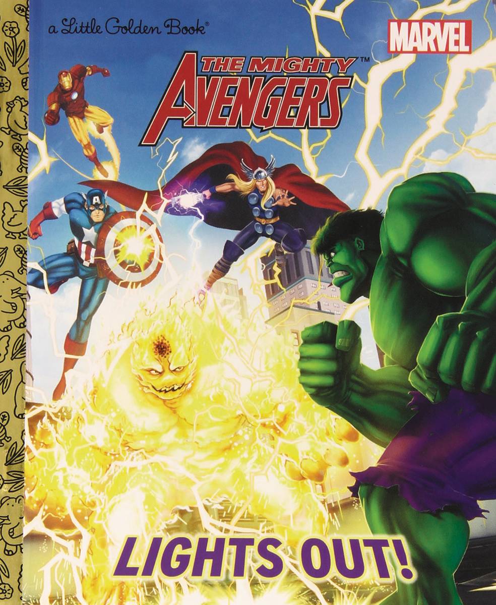 Mighty Avengers Lights Out Little Golden Book Reissue